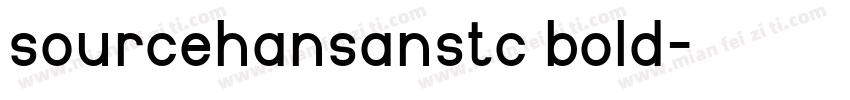 sourcehansanstc bold字体转换